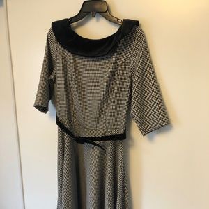 Hell Bunny houndstooth dress